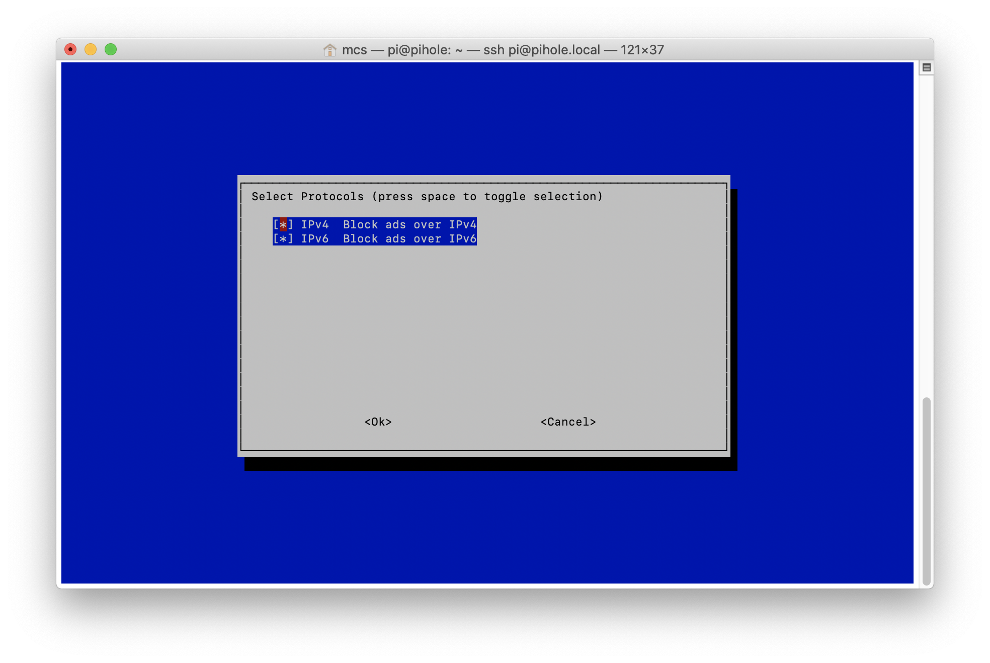 Pi-hole installer - ipv4, ipv6 support